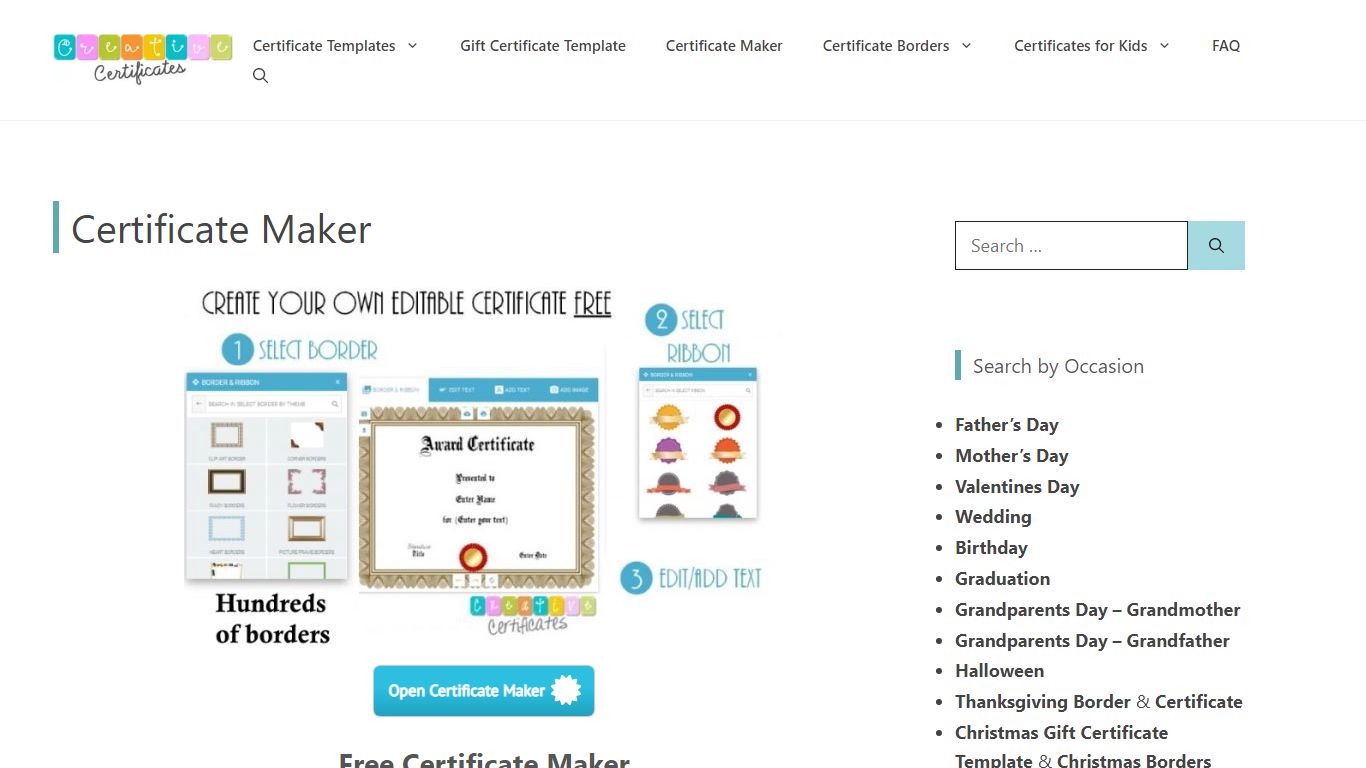 FREE Online Certificate Maker | Instant Download | Many Designs